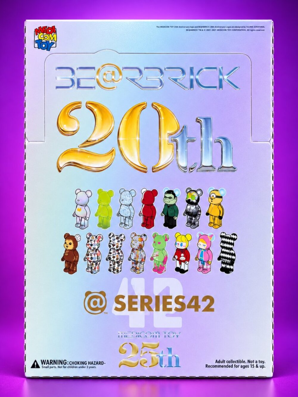 Bearbrick Series 42 Case (24 Blind Box) Medicom Toy – Sealed - NEW